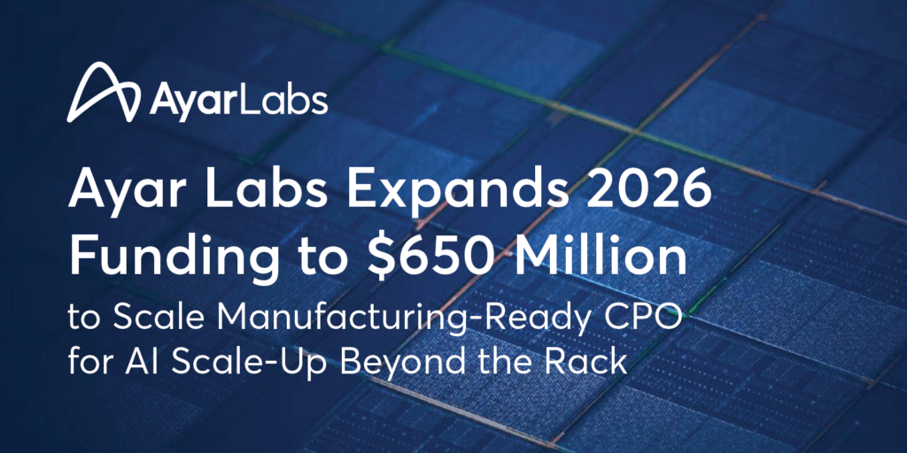 Ayar Labs graphic accompanying its September 2026 funding announcement